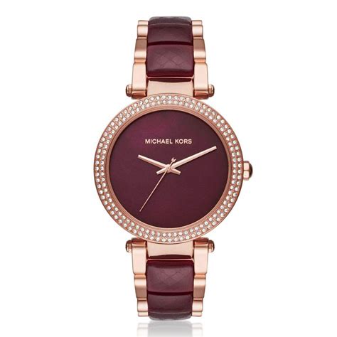 michael kors darci rose gold tone and blush acetate watch|Michael Kors Watch bands.